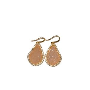 Crystal Peach Earrings ✨✨✨